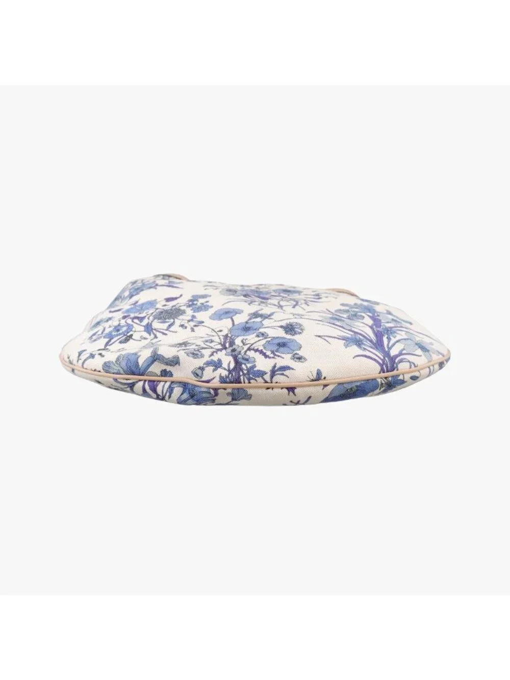 Gucci Flora Wave Hobo Blue White Canvas Leather